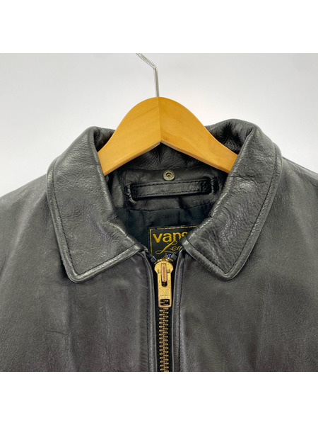 VANSON CALEE 襟付キシングルライダースジャケット (36)