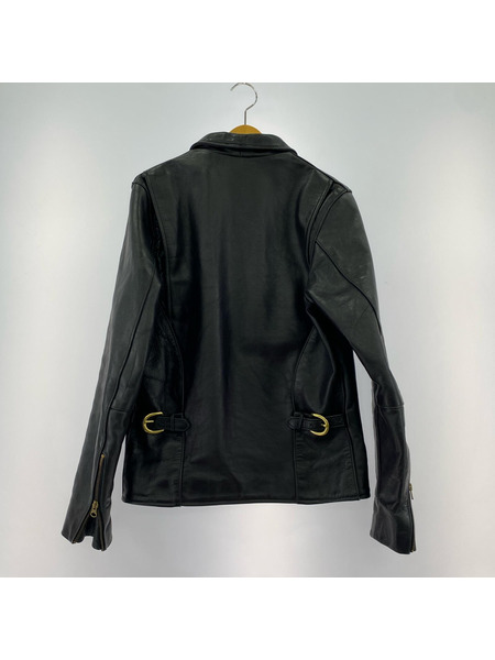 VANSON CALEE 襟付キシングルライダースジャケット (36)