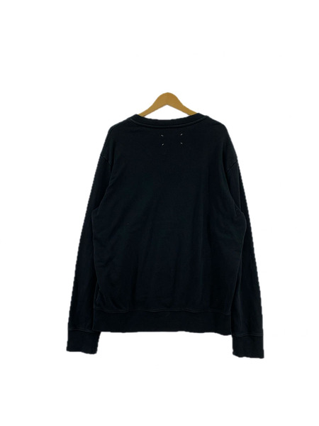 MAISON MARGIELA 17AW/10再構築リメイクドッキングスウェット/50/BLK