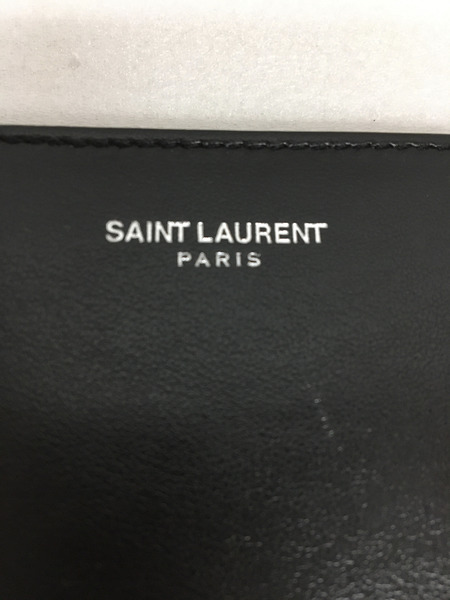 SAINT LAURENT レザー二つ折り財布 ペイズリー