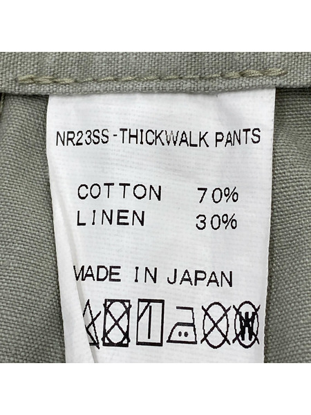 NOROLL NR23SS-THICKWALK PANTS ASH GREEN (W32)