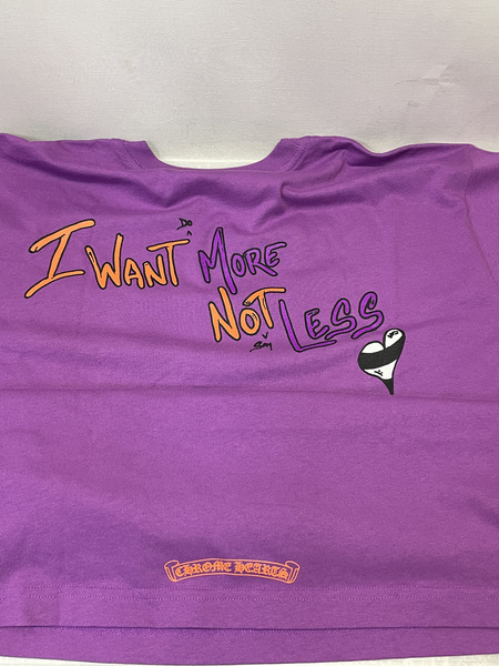 CHROME HEARTS×MATTY BOY PPO I WANT MORE NOT LESS TEE XXL パープル