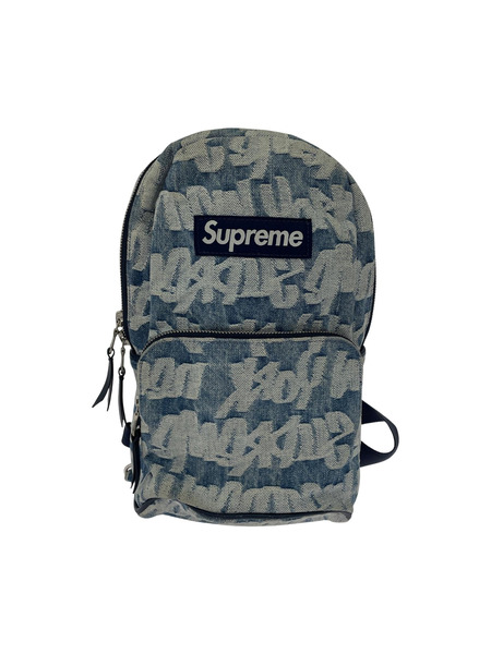 Supreme FAT TIP JACQUARD DENIM SLING BAG