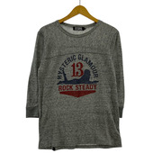 HYSTERIC GLAMOUR 七分丈・ラグランT S/グレー/0203CL06