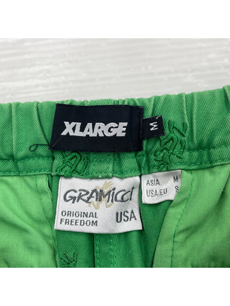 XLARGE パンツ × GRAMICCI EMBROIDERY RESORT PANT/グリーン