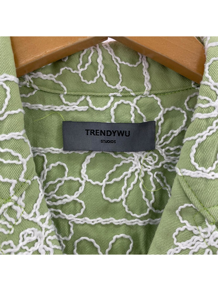 半袖シャツ trendywu 総柄シャツ