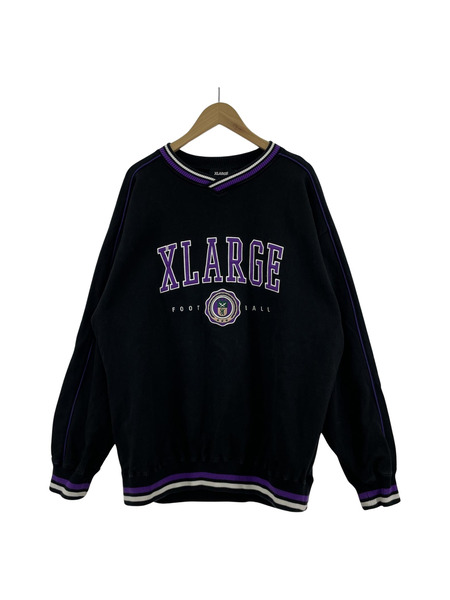 XLARGE PIPING VNECK SWEAT L[値下]