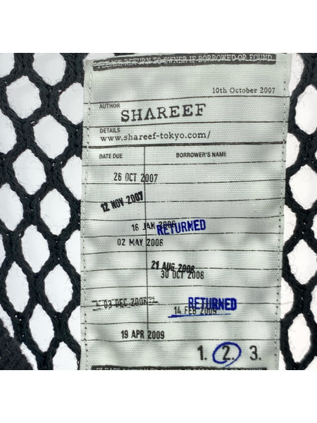 SHAREEF BIG MESH DOLMAN S/S T 22315051 黒