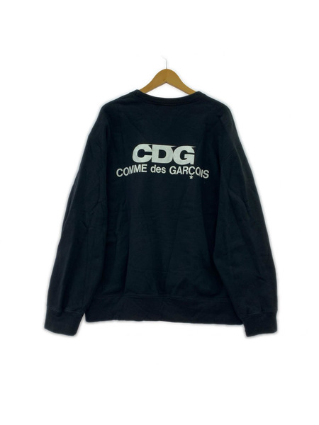 COMME des GARCONS CDG バックロゴプリントスウェット ブラック AD2024-