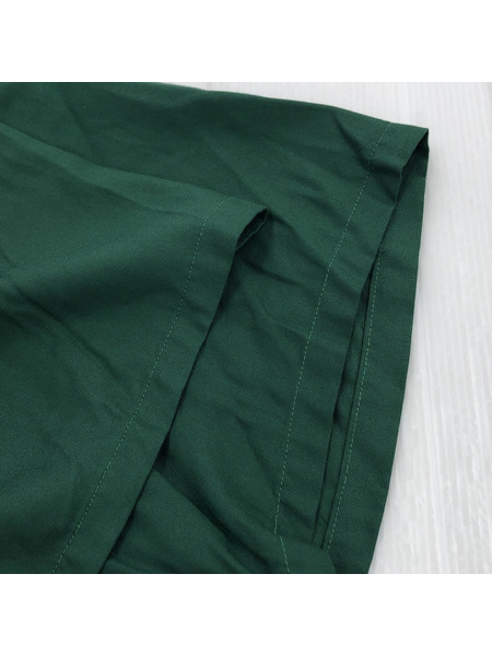 東洋エンタープライズ スカシャツ オープンカラー 刺繍 半袖シャツ 緑 L