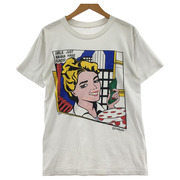 80s頃 american comicgirls tee 白