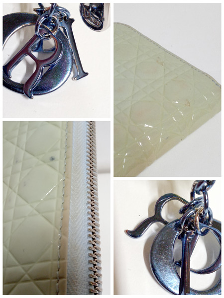 Dior/エナメル パテント 長財布