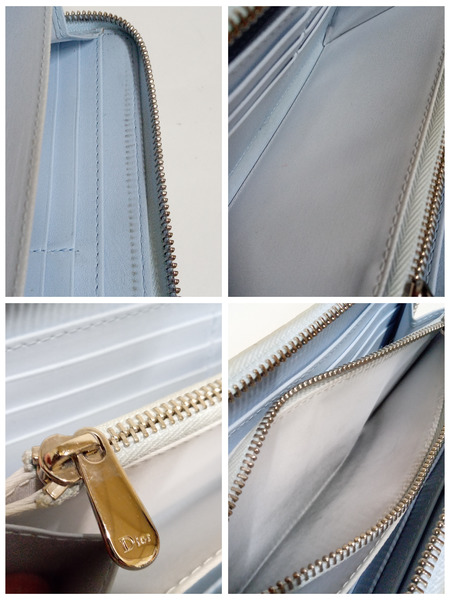 Dior/エナメル パテント 長財布