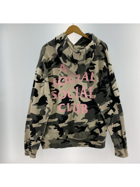 ANTI SOCIAL SOCIAL CLUB カモ柄POパーカー[値下]