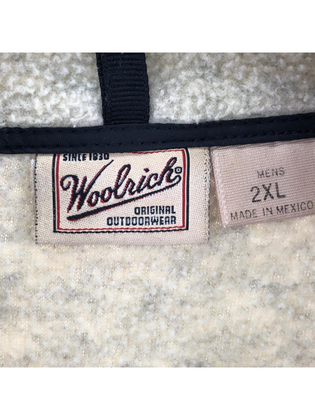 WOOLRICH ZIP UP FLEECE JACKET SIZE:2XL