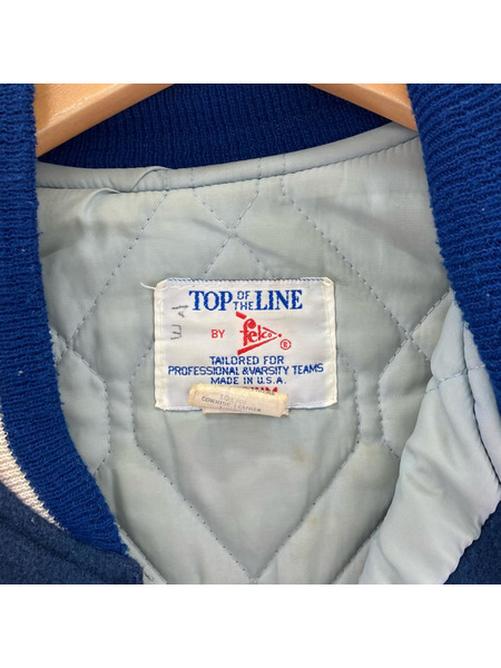 FELCO ジャケット 90s スタジャン 青×ネイビー (M)