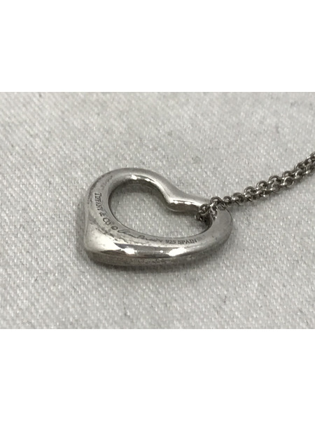 アクセサリー オープンハートネックレス シルバー925