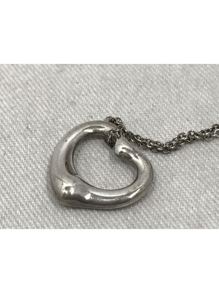 アクセサリー オープンハートネックレス シルバー925