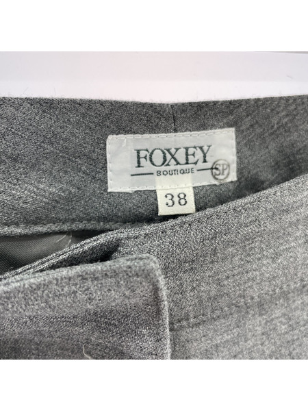 FOXEY BOUTIQUE スラックス 38 GRY[値下]