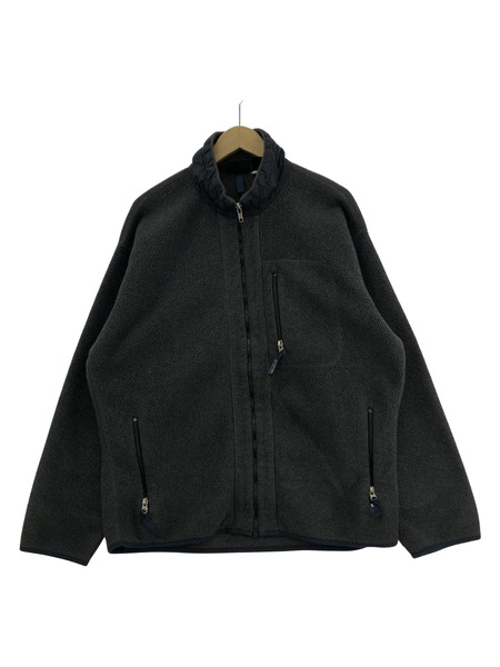old patagonia fleece jacket zipper グレー L