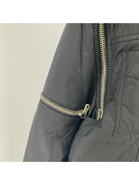 DOLCE&GABBANA ジャケット 03AW ジップデザインナイロンジャケット(48)黒