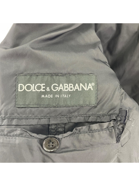 DOLCE&GABBANA ジャケット 03AW ジップデザインナイロンジャケット(48)黒