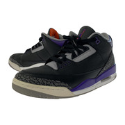 NIKE Air Jordan 3 Retro Black/Court Purple 30.0cm