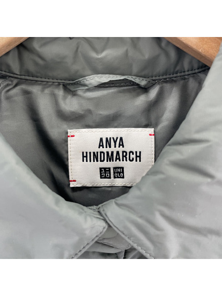 ANYA HINDMARCH×UNIQLO パフテックシャツジャケット/カーキ