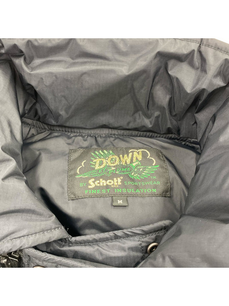 schott×NANGA AURORA DOUBLE BREAST DOWN JACKET  黒 (M)
