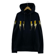 NEIL BARRETT Gold Bolt Lightweight Hoodie サンダーパーカー XXL