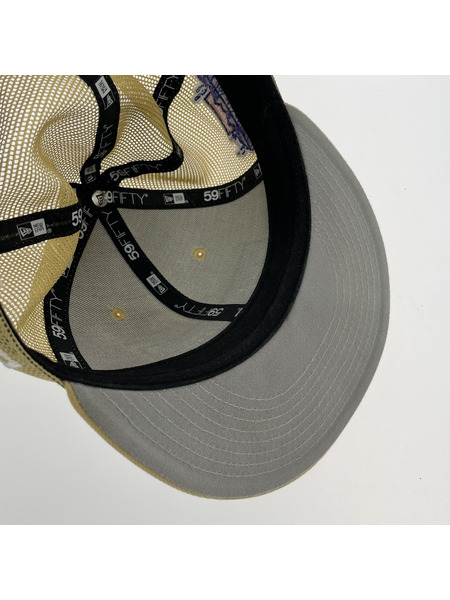 Supreme×NEW ERA 24SS BOX LOGO Mesh Back CAP Light Gold