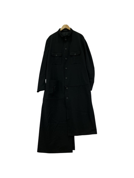 Yohji Yamamoto ソノ他 19AW ウールギャバスタンドカラーファスナーコート