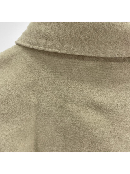STUSSY ジャケット Micro Suede Work Shirt XL アイボリー