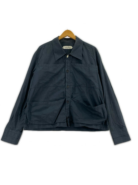 NAMACHEKO. 長袖シャツ Big Pocket Work Shirts/M/ネイビー
