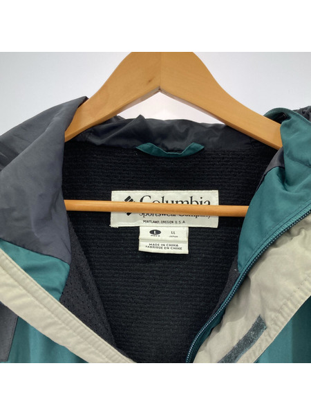 Columbia ナイロンアノラック パーカー 緑 (L)