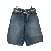 ショートパンツ Phebus WASHI DENIM SHORTS ICE BLUE 4