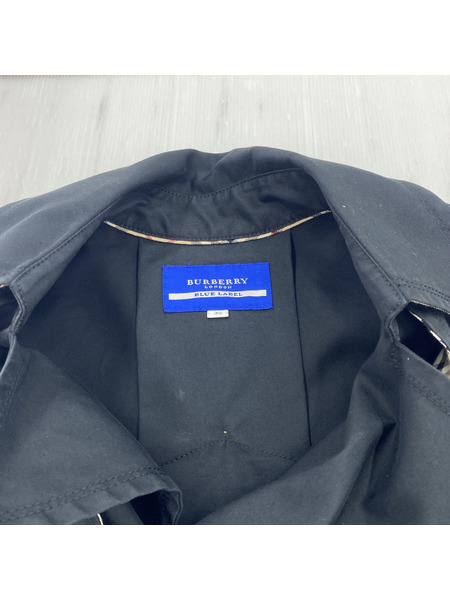 BURBERRY BLUE LABEL S/Sノバチェックポンチョ BLK