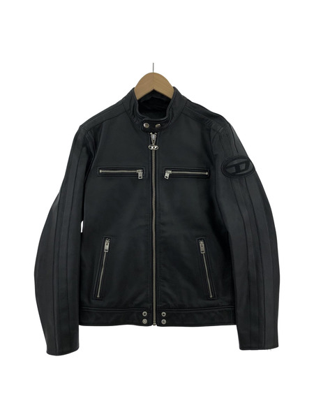 DIESEL/L-BOY-CL/カウレザー/シングルライダースジャケット/S｜商品番号：2100216912536 - 買取王国ONLINESTORE