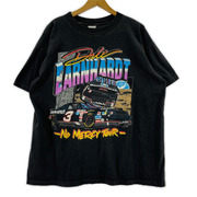 OLD・VINTAGE 半袖Tシャツ・カットソー earnhardt  90s レーシング カットソー 黒 (XL)