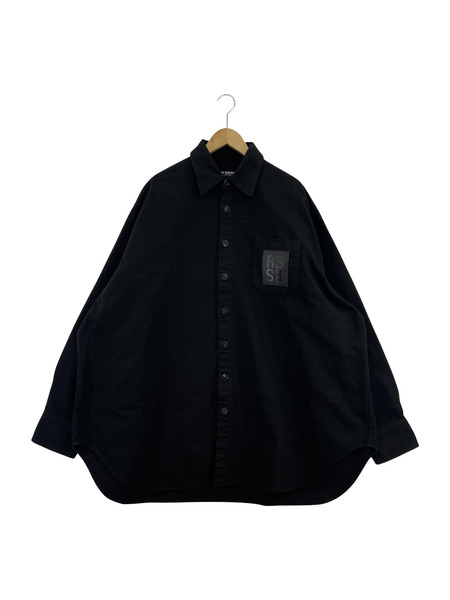 RAF SIMONS 22AW Oversized denim shirts S ブラック