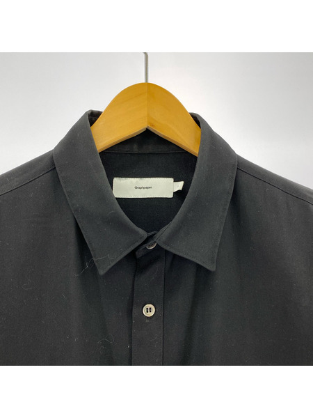 graphpaper 長袖シャツ ウールシャツ 1 ブラック