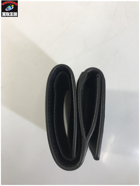 PRADA 三つ折り財布 サフィアーノトライアングル ブラック 2MH042 QHH F0002