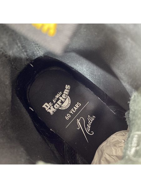Needles ブーツ Dr.Martens 8ホール 黒紫 US10