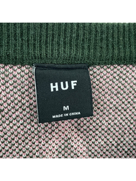 HUF ニット・セーター GALACTIC JACQUARD SWEATER M