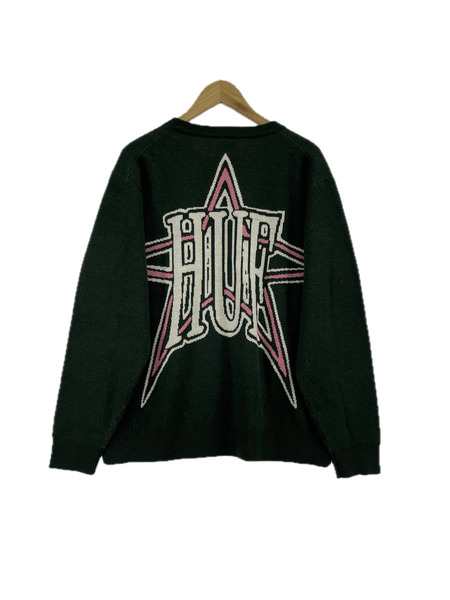 HUF ニット・セーター GALACTIC JACQUARD SWEATER M