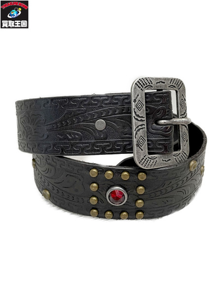 RRL スタッズ 石付きベルト 