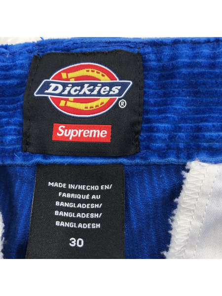 Supreme×Dickies DOUBLE KNEE CORDUROY WORK PANT(30)青[値下]