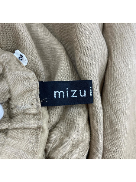 mizuiroind パンツ リネン混/BEG
