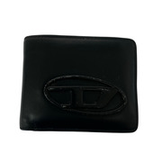DIESEL コンパクトウォレット HOLI-D BI FOLD ロゴ 二ツ折リ財布 黒