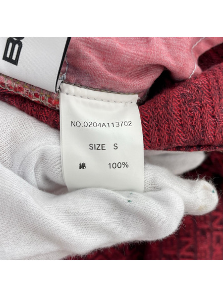 BEEDEN ジャガードパンツ S レッド